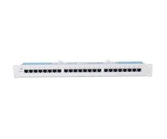 Intellinet 503754 Patch panel 1U, Cat5e STP, 24 porty RJ45, pilka