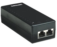 „Intellinet Power over Ethernet“ (PoE) purkštukas, 1 prievadas, 48 V DC, suderinamas su IEEE 802.3af (Euro 2 kontaktų kištukas)