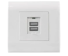 Intellinet 772211 šakutės lizdas USB A Balta