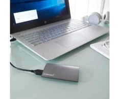 Kietasis diskas INTENSO 3823430 „Intenso“ išorinis nešiojamasis SSD 1,8 128 GB, „Premium Edition“, USB 3.0, antracitas