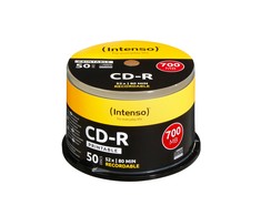 1x50 Intenso CD-R 80 / 700 MB 52x greitis, galima spausdinti, scr. res.