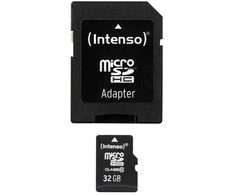 Atminties kortelė INTENSO 3413480 Intenso micro SD 32GB SDHC kortelė, 10 klasė