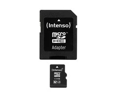 Atminties kortelė INTENSO 3413480 Intenso micro SD 32GB SDHC kortelė, 10 klasė