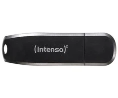 USB atmintinė 32 GB, USB 3.0, Intenso, 3533480, Speed Line, Juodas