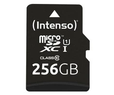 Atminties kortelė KORTELĖ ATMINTIES INTENSO Micro SDXC 256 GB