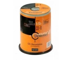 INTENSO 1001126 CD-R Intenso [ torto dėžutė 100 | 700 MB | 52x ]