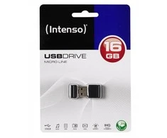 STICK 16GB USB 2.0 Intenso 3500470 Micro Line Juodas