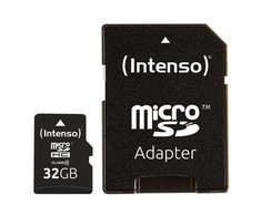 Atminties kortelė Intenso MicroSD Card Class 4, 32 GB, su adapteriu