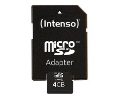 Atminties kortelė Intenso MicroSD Card Class 4, 4 GB, su adapteriu