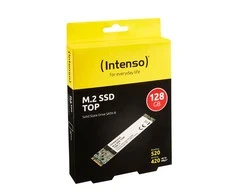 Intenso SSD SATA III Top 128 GB, SSD sąsaja SATA, Rašymo greitis 500 MB/s, Skaitymo greitis 520 MB/s