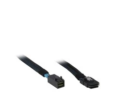 Inter-Tech BFP 8087 - BFP 8643, 0,75m, Juoda (88885005)