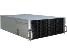 Inter-Tech 4U-4424 - Rack - Server - Metall - Juodas - Sidabrinė - ATX,EATX,EEB,Mini-ITX,uATX - 4U