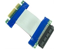 Inter-Tech kintamosios srovės plėstuvas PCIe x4 Flexibel