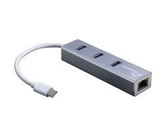 Inter tech HUB USB Argus Argus 1x RJ-45 + 3x USB-A 3.0 (88885472)