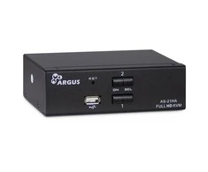 Inter-Tech KVM jungiklis AS-21HA HDMI, 2 prievadas, metalinis