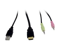 Inter-Tech KVM jungiklis AS-21HA HDMI, 2 prievadas, metalinis