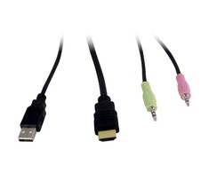 Inter-Tech KVM jungiklis AS-41HA HDMI, 4 prievadas, metalinis