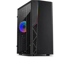 Inter-Tech B-02RGB žaidimų bokštas juodas