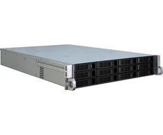 Serveris Inter-Tech 2U-2412, Rack, Server-case - juodas, 2 Hheneinheiten