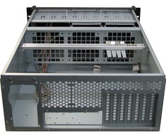 „Inter-Tech IPC 4U-4129-L“, 4U Rack serverio korpusas - juodas