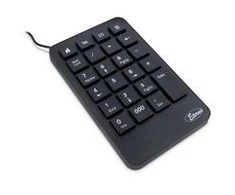 Klaviatūra Inter-Tech Inter-Tech KB-120 klaviatūra numeryczna Uniwersalne USB Juodas
