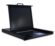 Inter-Tech KVM-1708 konsola rackowa 43,2 cm (17") 1280 x 1024 px Plienas Juodas