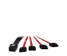 Inter-Tech FF 8087 – SATA x4, 1m, raudona (88885301)