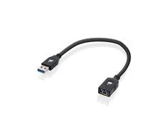 „IOGear“ USB-A – USB-A kabelis, 0,3 m, juodas (G2LU3AMF)