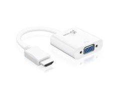 J5 Create J5sukurkite HDMI į VGA adapterį (HDMI m - VGA f 3.5mm Audio f 10cm; spalvota balta) JDA213-N
