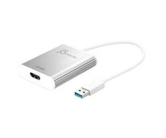 USB adapteris j5create j5create JUA354 išorės grafikos kortelė usb Sidabrinis