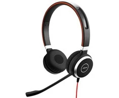 JABRA EVOLVE 40 UC Stereo USB su lankeliu ant galvos triukšmo slopinimas USB jungtis with užtildymo mygtukas ir garsumo valdymu ant laido