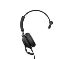 Jabra Evolve2 40 MS Teams Mono Laidinės ausinės, USB-C, Juoda