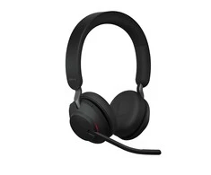 JABRA Evolve2 65 MS Stereo Ausinės on-ear Bluetooth belaidės USB-A noise isolating juodas su charging stand Certified skirta MS Te