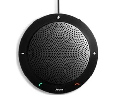 JABRA SPEAK 410 MS garsiakalbis, skirtas UC USB konferencijos sprendimui 360 laipsnių mikrofono prijungimas ir atkūrimas nutildymo ir garsumo mygtukas