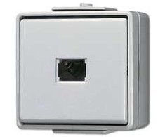 JUNG 631W - Pushbutton switch - Baltas - Duroplast - IP44 - 250 V