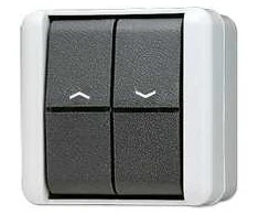 JUNG 839 VW - 1P - Juodas,Baltas - 250 V - 10 A
