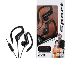 Ant ausų uždedamos Ausinės Sportui JVC HA-EBR25BE su mikrofonu, juodos