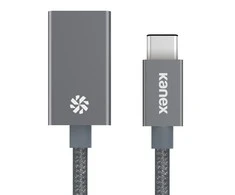 Kanex USB-C į USB3.0 adapteris – DuraBraid™ – Kosminė pilka – 8,25 colio / 21 cm