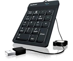Icy Box KeySonic ACK 118 BK skaitmeninė klaviatūra USB