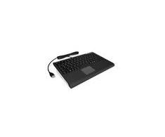 Icy Box KeySonic Mini klaviatūra, smart touchpad, USB 2.0, Juodas