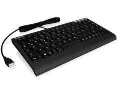 Icy Box KeySonic Mini klaviatūra, PS/2, USB 2.0, Juodas