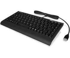 Icy Box KeySonic Mini klaviatūra, PS/2, USB 2.0, Juodas