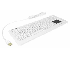 Klaviatūra „KeySonic KSK-6231INEL“ (DE) pramoninis jutiklinis planšetinis kompiuteris su W sandarikliu