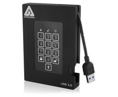 Kietasis diskas Dysk zewnętrzny HDD Apricorn Aegis Padlock 500GB Juodas (A25-3PL256-500F)