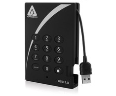 Kietasis diskas išorinis HDD Apricorn Aegis Padlock 3.0 500GB Juoda (A25- 3PL256- 500)