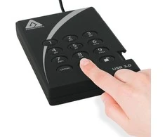 Kietasis diskas išorinis HDD Apricorn Aegis Padlock 3.0 500GB Juoda (A25- 3PL256- 500)