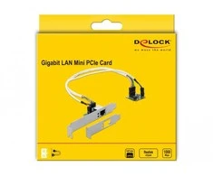 Delock Mini PCIe I/O PCIe half size 1 x RJ45 Gigabit LAN Low Profile