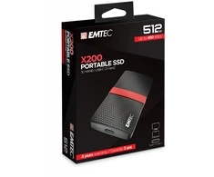 Kietasis diskas Nešiojamas Emtec SSD 3.1 X200 512GB „Power Plus“