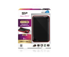 Kietasis diskas išorinis HDD Silicon Power šarvas A62 5TB Juoda ir raudona (SP050TBPHD62LS3K)