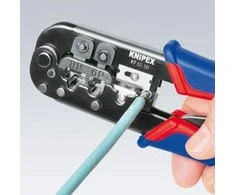 Laidų antgalių užspaudimo replės RJ11/12, RJ45, Knipex